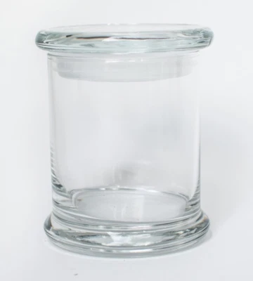 Libbey 8oz Status Glass Jar with Flat Lid - holds 5.5 oz Wax - Box of 12 Jars - Image 1 of 3