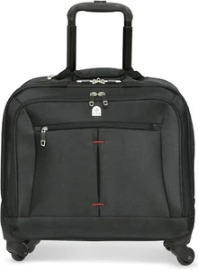 Wheeled Laptop Trolley Business Briefcase Office Case Travel 4 Wheels Cabin Bag - Picture 1 of 6