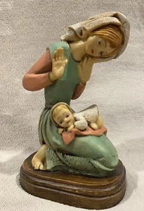 Rome Mother and Child Resin Figure Rome Italy 8" Tall Nice Colors EUC - Picture 1 of 7