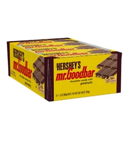 MR. GOODBAR Chocolate with Peanuts Candy, Bulk, 1.75 oz Bars (36 Ct) - Picture 1 of 2