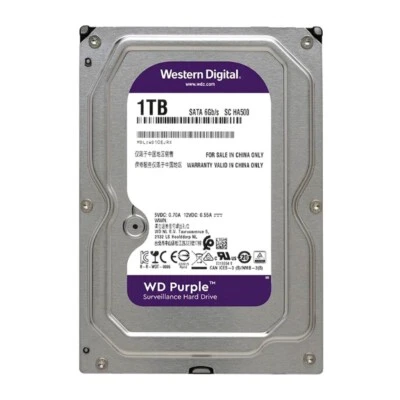Western Digital Purple 1TB WD10EJRX SATA 3.5" HDD Hard Drive PC DVR CCTV - Image 1 of 4