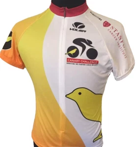 Voler Canary Challenge 2012 Cycling Jersey Womens Large L Stanford Yellow - Picture 1 of 12