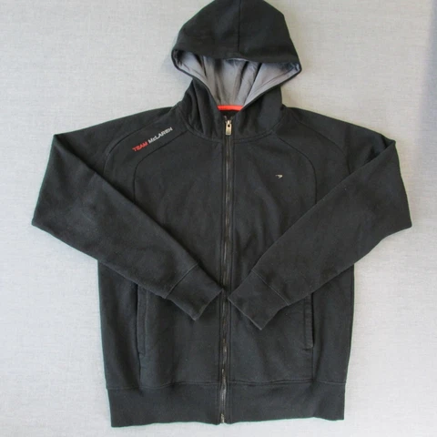 Team Mclaren Hoodie large hooded sweatshirt full zip F1 car racing casual pocket Cover