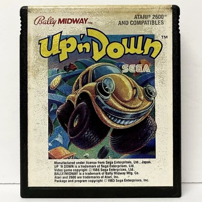 Cartucho de juego Up n Down Atari 2600 SEGA NTSC raro probado Foto 1 de 4