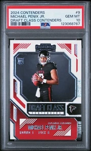 2024 CONTENDERS MICHAEL PENIX JR.  DRAFT CLASS CONTENDERS #9 💎 PSA 10 - Picture 1 of 1