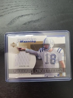 Upper Deck Peyton Manning Finite Fabrics Radiance Football Card - Image 1 of 2