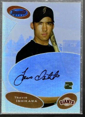 B4616- 2003 Bowman's Best #TI Travis Ishikawa FY RC Auto - NM-MT - Image 1 of 2