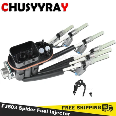 Inyector de combustible FJ503 Spider 6 cilindros para GMC Safari 1996-2005 motor V6 de 4,3 L Foto 1 de 4