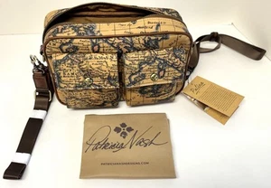 Patricia Nash Praiano Convertible Belt Crossbody Bag European Map W Strap NWT - Picture 1 of 13