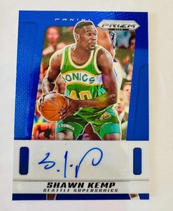 Shawn Kemp 2024-25 Panini Prizm Deca Blue Prizm Autograph Auto /49 - Imagen 1 de 1