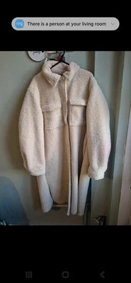 Long Fleecy Sheep Like Coat - Image 1 of 3