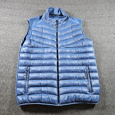 Colete acolchoado feminino BMW com zíper completo tamanho XL azul FRETE RÁPIDO  - Imagem 1 de 4