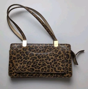 Dolce & Gabbana Leopard Print Vintage Luxury Handbag Designer Animal Print Purse - Picture 1 of 11
