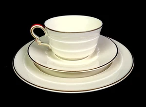 Set trio tazze e piattini 2" porcellana Rosenthal Bavaria Madeline Art Deco 1928- - Foto 1 di 14
