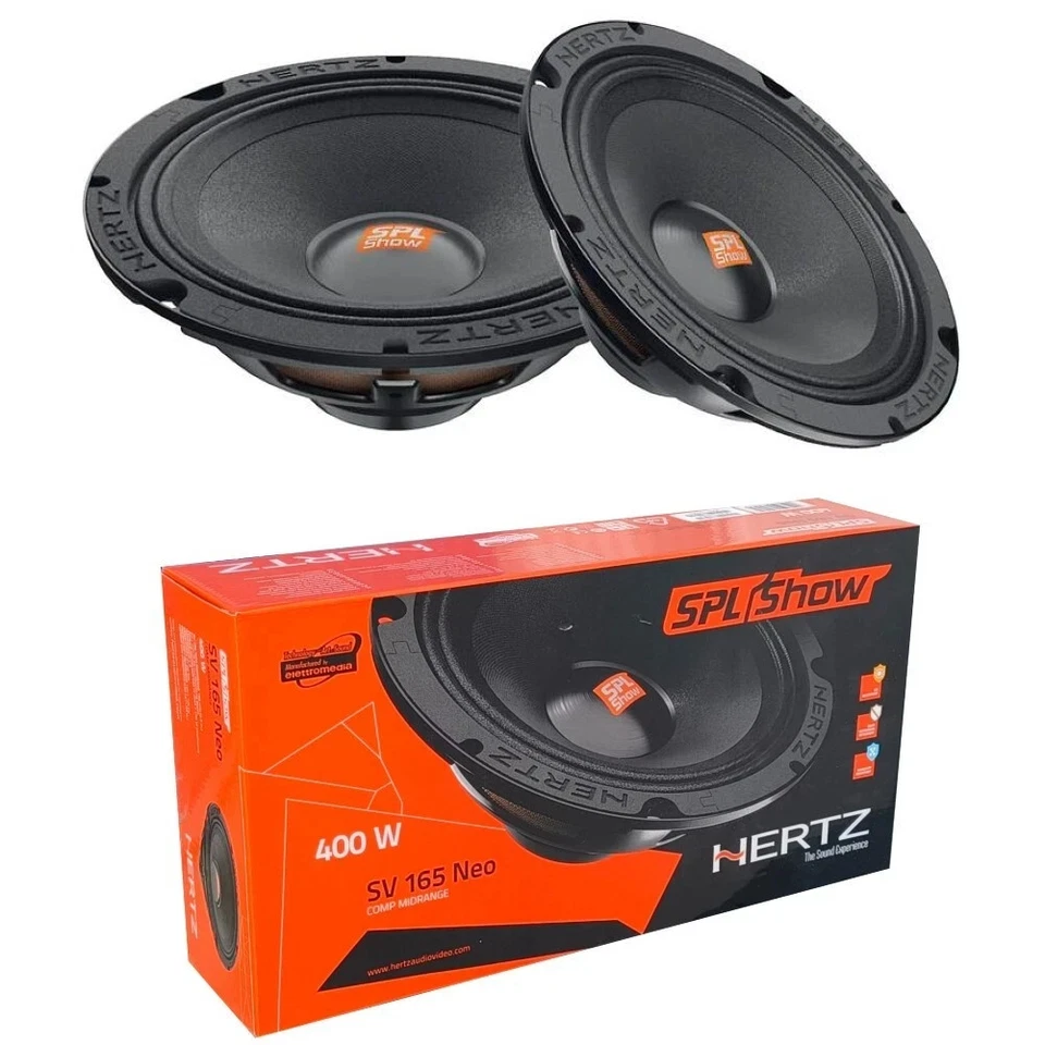 2 HERTZ SPL SHOW SV165NEO SV165 NEO midrange 16,5 cm 150 watt rms portiere auto - Immagine 1 di 4