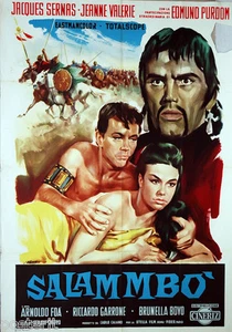 manifesto 2F film SALAMMBO' Jacques Sernas Jeanne Valerie Edmund Purdom 1961 - Imagen 1 de 1