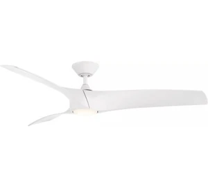 Modern Forms Ceiling Fans With Lights 52" Smart 3 Blade Ceiling Fan In White - Picture 1 of 4