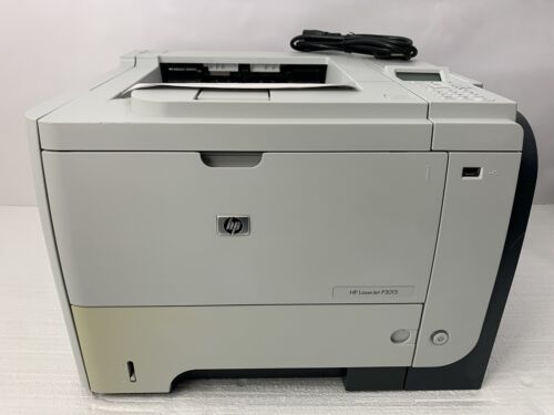HP LaserJet P3015n Workgroup Laser Printer Page Count 53571 Working Clean!