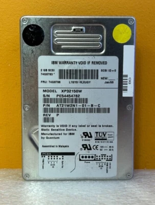 IBM / Quantum XP32150W (74G8783) 68-Pin SCSI Interface, 3.5" Hard Drive. Tested! - Image 1 of 4