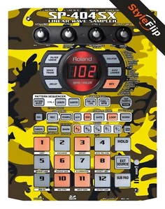 Roland SP - 404SX Skins | Camuflaje amarillo | Calcomanía protectora | StyleFlip Skins - Imagen 1 de 1
