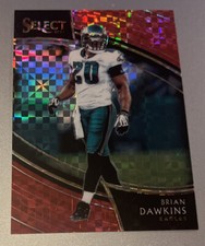 2018 Select BRIAN DAWKINS Red Prizm #d 20/49! HIS JERSEY # 1/1! EAGLES