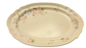 Pfaltzgraff Tea Rose Oval Serving Platter 12.75" x 9" - Picture 1 of 2