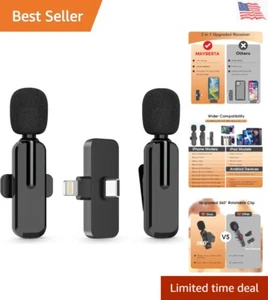 Compact Bluetooth Lavalier Mic Set - Ideal for YouTube, TikTok & Online Teaching - Picture 1 of 11