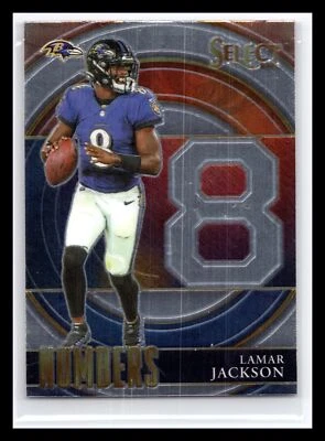 2021 Panini Select #SN-5 Lamar Jackson Select Numbers - Image 1 of 2