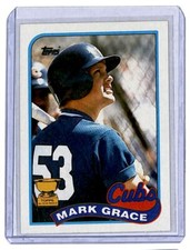 1989 Topps. Mark Grace . Chicago Cubs #465