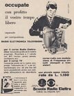 V5176 Scuola Radio Elettra Torino - 1958 Advertising Age - Vintage Advertising