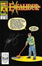 Excalibur (1988) #   4 (5.0-VGF) Hole in cover 1989