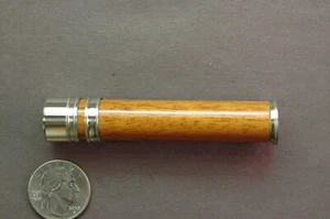 FLY ROD REEL SEAT Mahogany 11095 Lightweight Nickel Silver Cap and Ring - Picture 1 of 5