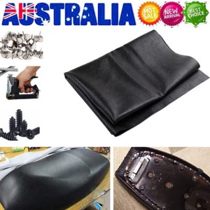 Universal Motorcycle Leather Seat Cover Trimmable Waterproof Elastic Protector - Picture 1 of 9