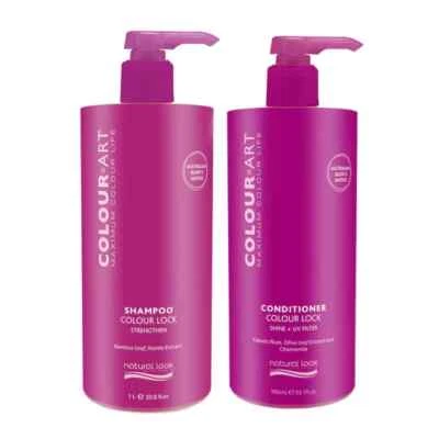 Natural Look Colour Art Shampoo & Conditioner 980ml Paraben-SLS -Free Colour DUO - Image 1 of 4