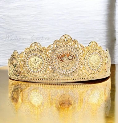 Krone Türkische Münze Tugra 22 ayar Vergoldet altin kaplama ceyrek - Bild 1 von 4