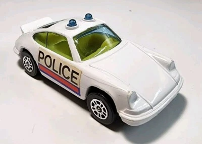 Vintage Corgi Juniors White Porsche Carrera 911 Police 1/64 Diecast/Plastic - Image 1 of 4