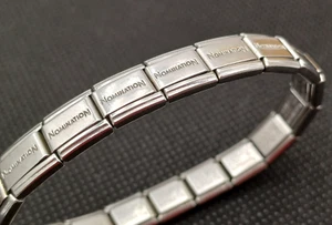 NOMINATION BRACCIALE A CASELLE CON INIZIALE - Foto 1 di 5