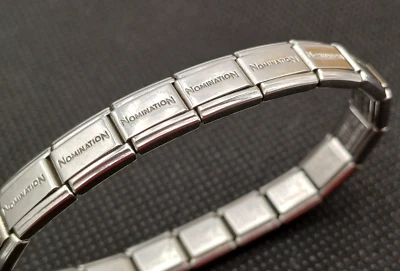 NOMINATION BRACCIALE A CASELLE CON INIZIALE - Immagine 1 di 4