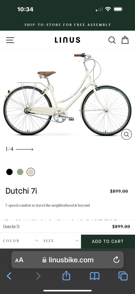 Bicicleta Linus para mujer Foto 1 de 1