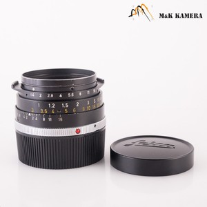 LEITZ Leica Summilux M 35mm/F1.4 Pre-Asph Black Lens Yr.1974 Canada #499