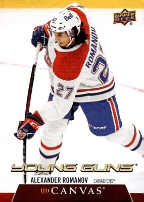 Alexander Romanov - 2020-21 Upper Deck Series 2 Young Guns Canvas RC #C227 - Image 1 of 2