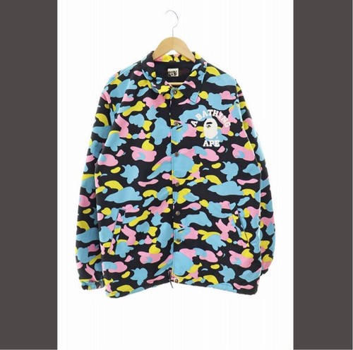 A BATHING APE (BAPE) Giacca uomo BAPE XL nera multimimetica Coach usata in ottime condizioni rara scimmia
