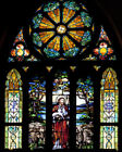 Poster: Tiffany Stained Glass Window In Sanctuary, First Baptist Church