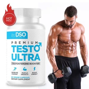 DSO Vitamins Testo Ultra–Natürliche Testosteron-Energieunterstützung Für Männer - Bild 1 von 7