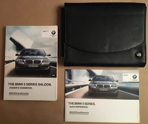 Genuine BMW 5 Series Saloon 2010-17 Owner's Manual Handbook Wallet Pack 2607858 - Picture 1 of 9