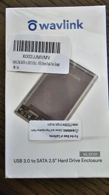 Wavlink 2.5'' HDD Case SATA SSD to USB3.0 External Hard Drive Disk Enclosure Box - Image 1 of 3