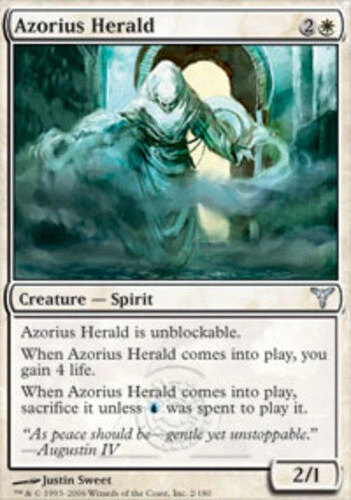 Azorius Herald ~ Heavily Played Dissension MTG Magic UltimateMTG White Card - Image 1 of 1