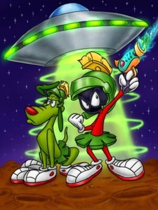 Marvin The Martian Vintage Comics and Cartoons   8.5x11 Print - Picture 1 of 1