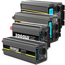 Produktbild - 1500W 2000W 4000W 8000W Spannungswandler Wechselrichter 12V zu 230V Inverter LCD