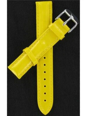 Hadley-Roma Ladies 20mm Yellow Genuine Leather Watch Band HR2695931  - Image 1 of 3